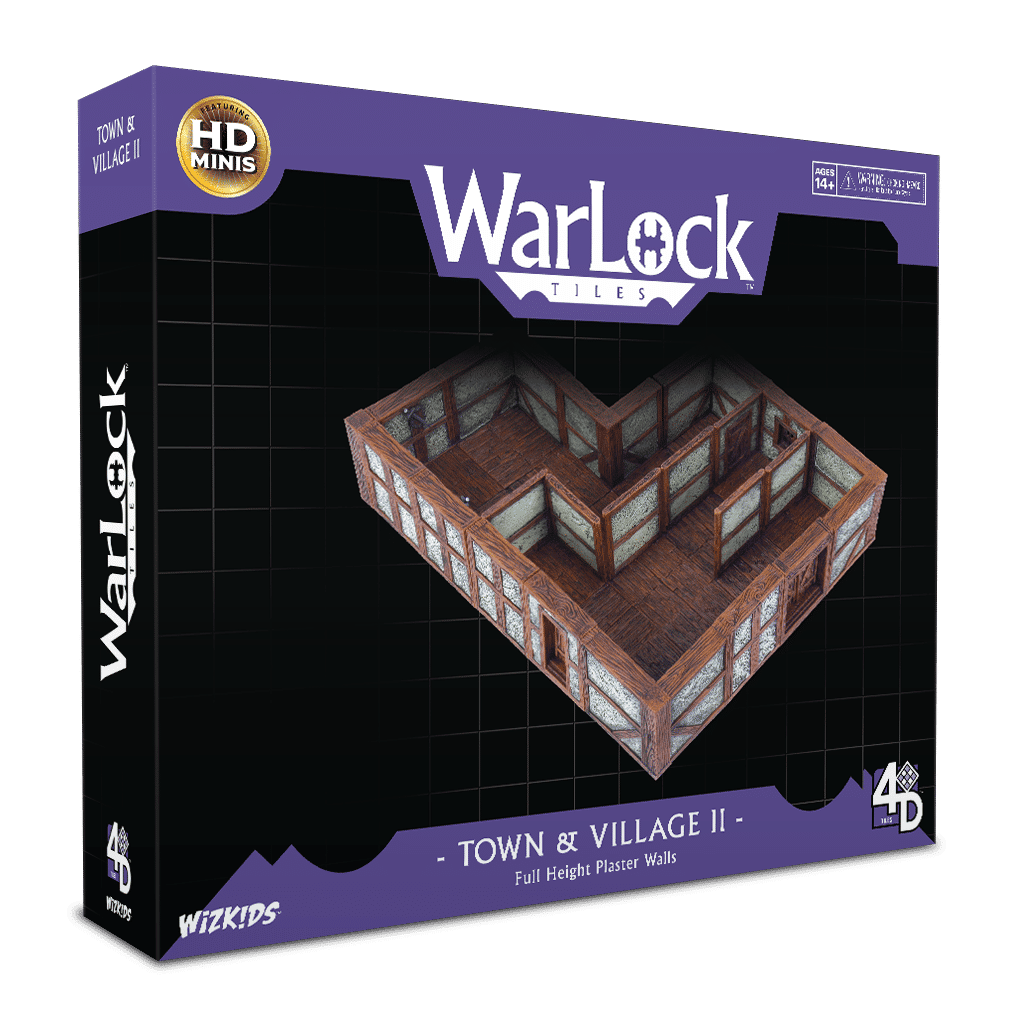 WarLock Tiles: Town & Village II - Full Height Plaster Walls image 0